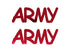 Custom-Buzz Word - ARMY Red