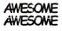 Custom-Buzz Word - AWESOME Black