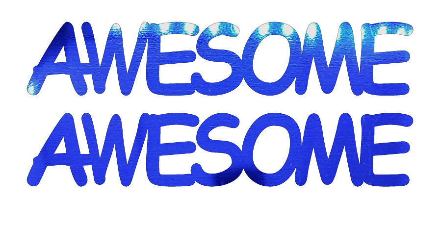 Custom-Buzz Word - AWESOME Blue Royal