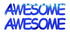 Custom-Buzz Word - AWESOME Blue Royal