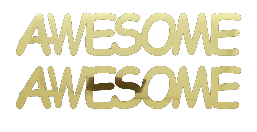 Custom-Buzz Word - AWESOME Gold