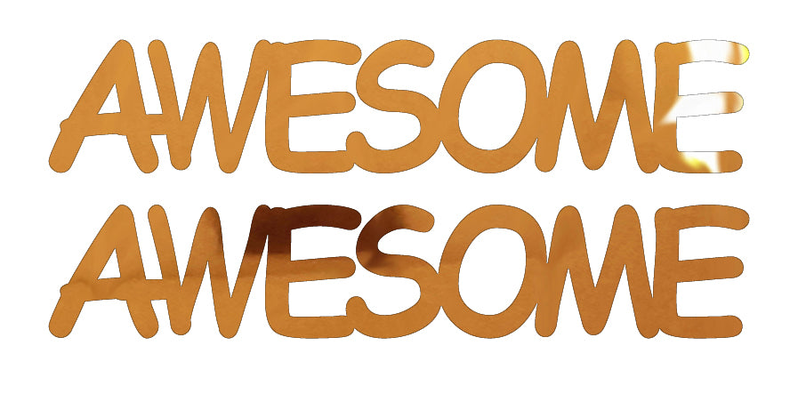 Custom-Buzz Word - AWESOME Orange