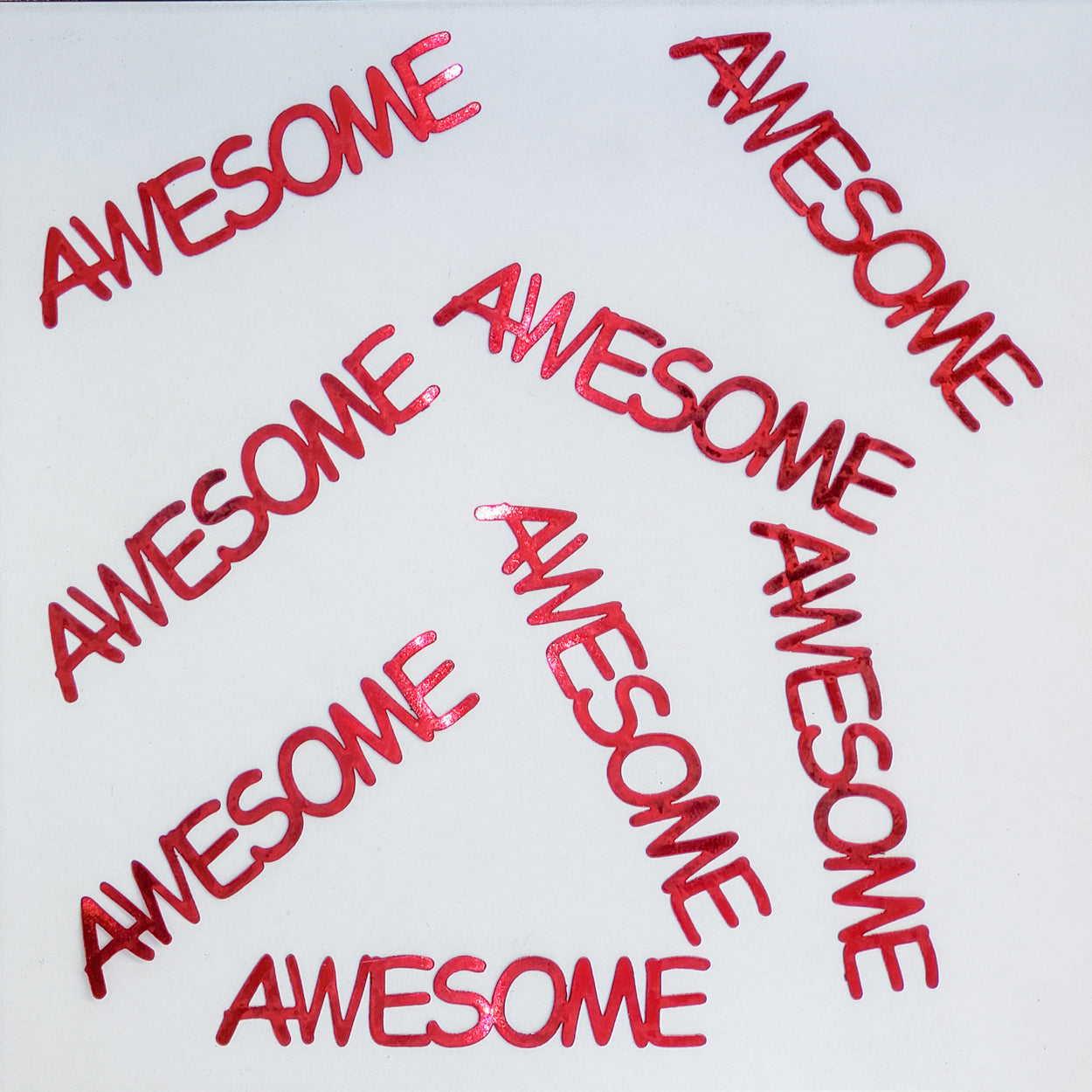 Custom-Buzz Word - AWESOME Red