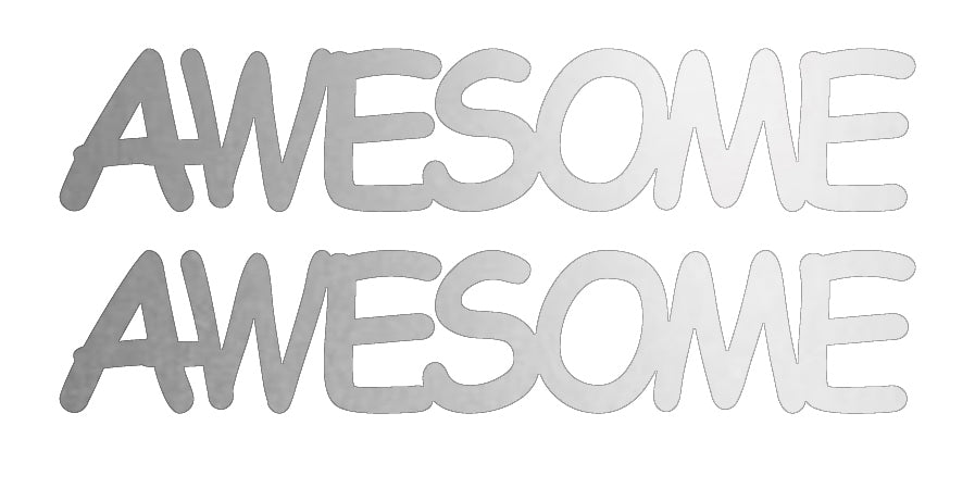 Custom-Buzz Word - AWESOME Silver