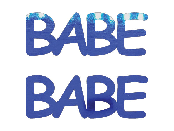 Custom-Buzz Word - BABE Blue Royal