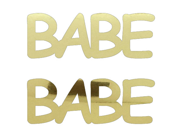 Custom-Buzz Word - BABE Gold