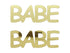 Custom-Buzz Word - BABE Gold