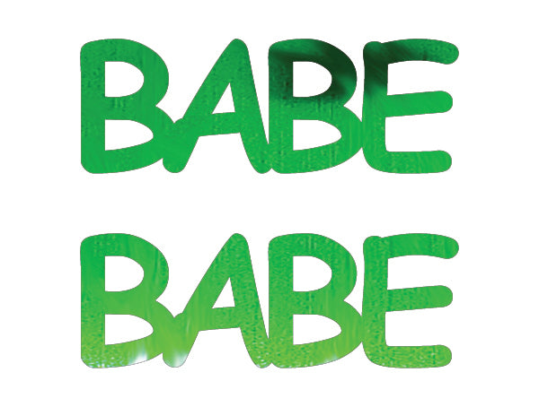 Custom-Buzz Word - BABE Green