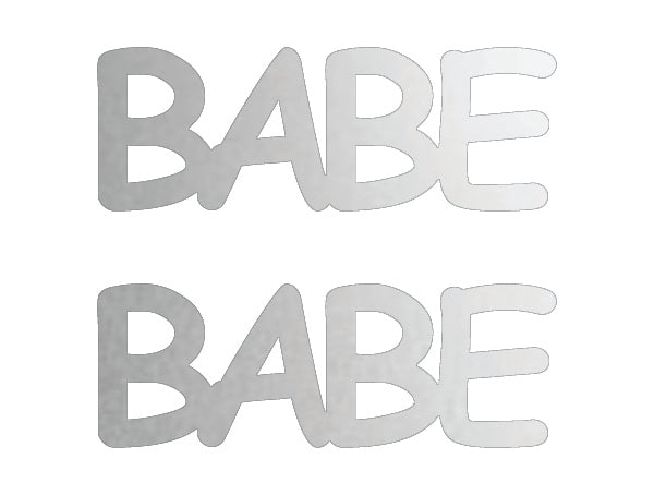 Custom-Buzz Word - BABE Silver