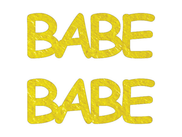 Custom-Buzz Word - BABE Yellow Paper