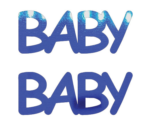 Custom-Buzz Word - BABY Blue Royal