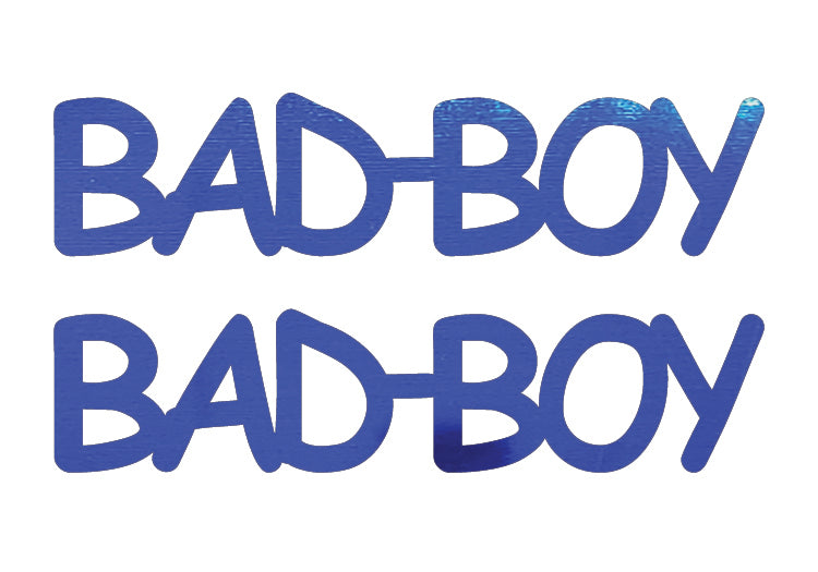 Custom-Buzz Word - BAD BOY Blue Royal