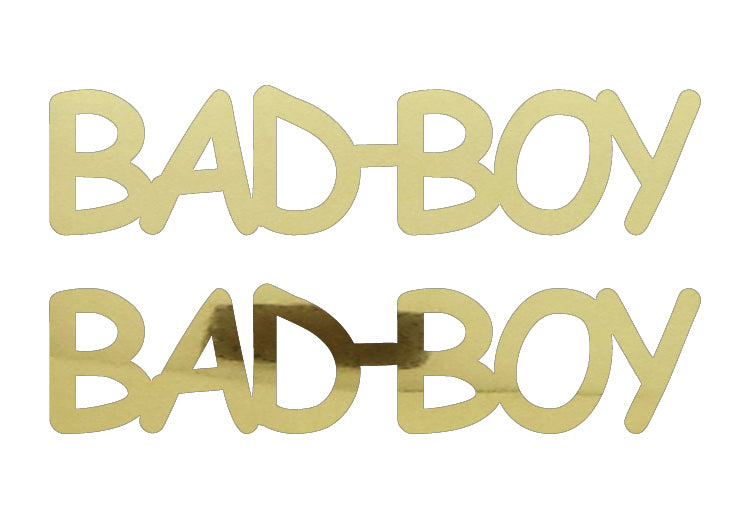 Custom-Buzz Word - BAD BOY Gold