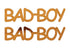 Custom-Buzz Word - BAD BOY Orange