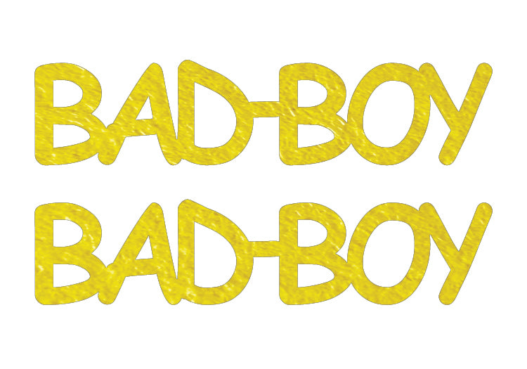 Custom-Buzz Word - BAD BOY Yellow Paper