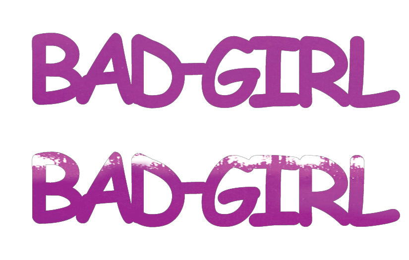 Custom-Buzz Word - BAD GIRL Fuchsia