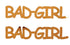 Custom-Buzz Word - BAD GIRL Orange