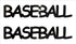 Custom-Buzz Word - BASEBALL Black