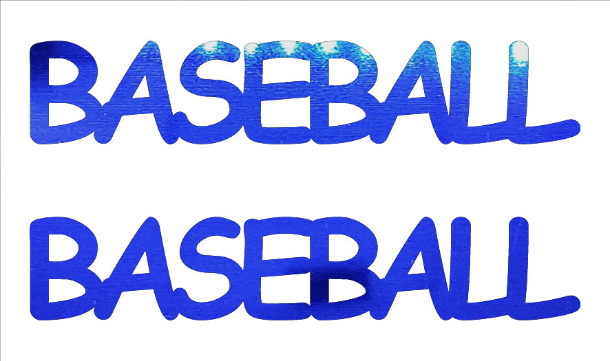 Custom-Buzz Word - BASEBALL Blue Royal