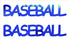 Custom-Buzz Word - BASEBALL Blue Royal