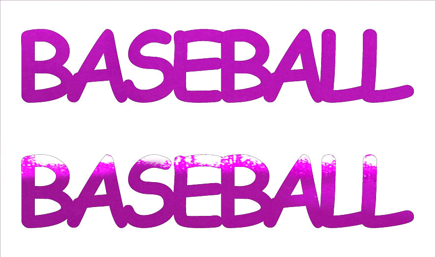 Custom-Buzz Word - BASEBALL Fuchsia