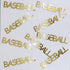 Custom-Buzz Word - BASEBALL Gold