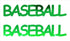 Custom-Buzz Word - BASEBALL Green