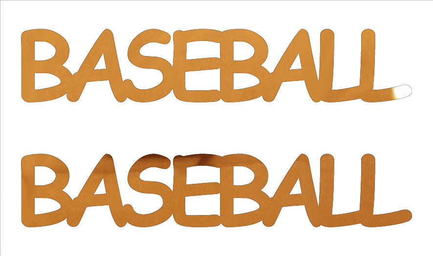 Custom-Buzz Word - BASEBALL Orange