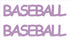 Custom-Buzz Word - BASEBALL Pink