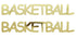 Custom-Buzz Word - BASKETBALL Gold