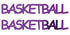 Custom-Buzz Word - BASKETBALL Purple