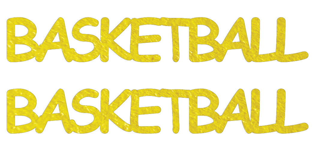 Custom-Buzz Word - BASKETBALL Yellow Paper