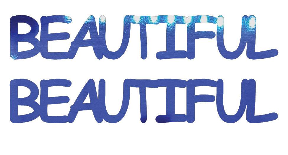 Custom-Buzz Word - BEAUTIFUL Blue Royal