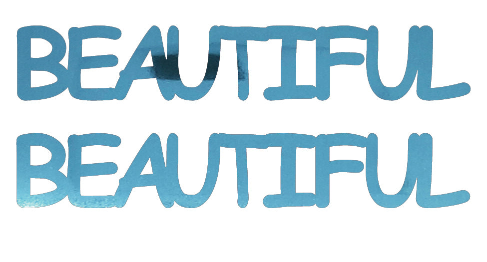 Custom-Buzz Word - BEAUTIFUL Blue Sky