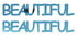 Custom-Buzz Word - BEAUTIFUL Blue Sky