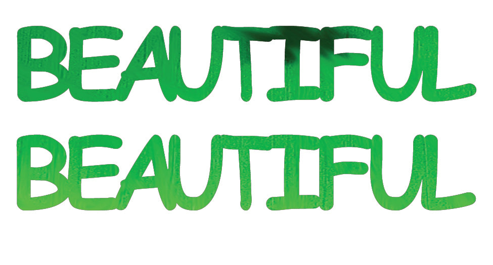 Custom-Buzz Word - BEAUTIFUL Green