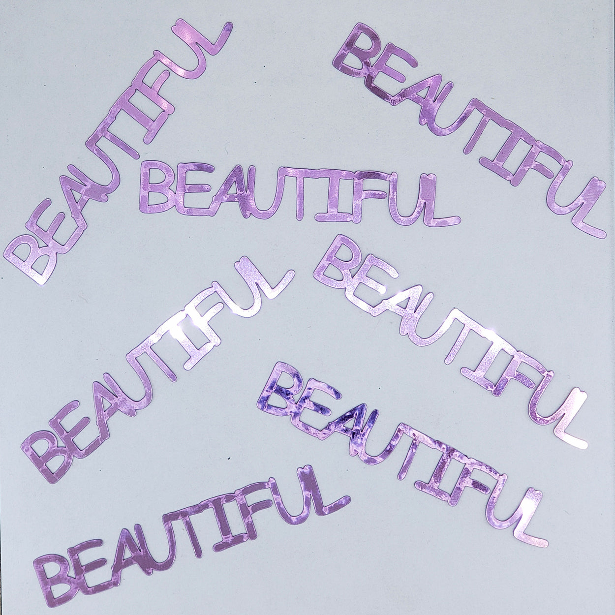 Custom-Buzz Word - BEAUTIFUL Pink