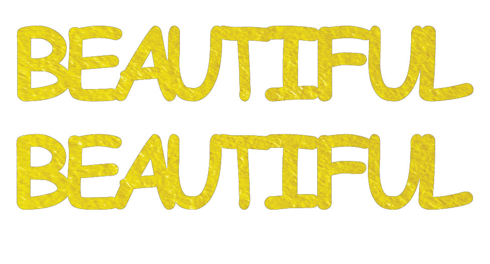 Custom-Buzz Word - BEAUTIFUL Yellow Paper