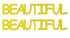 Custom-Buzz Word - BEAUTIFUL Yellow Paper