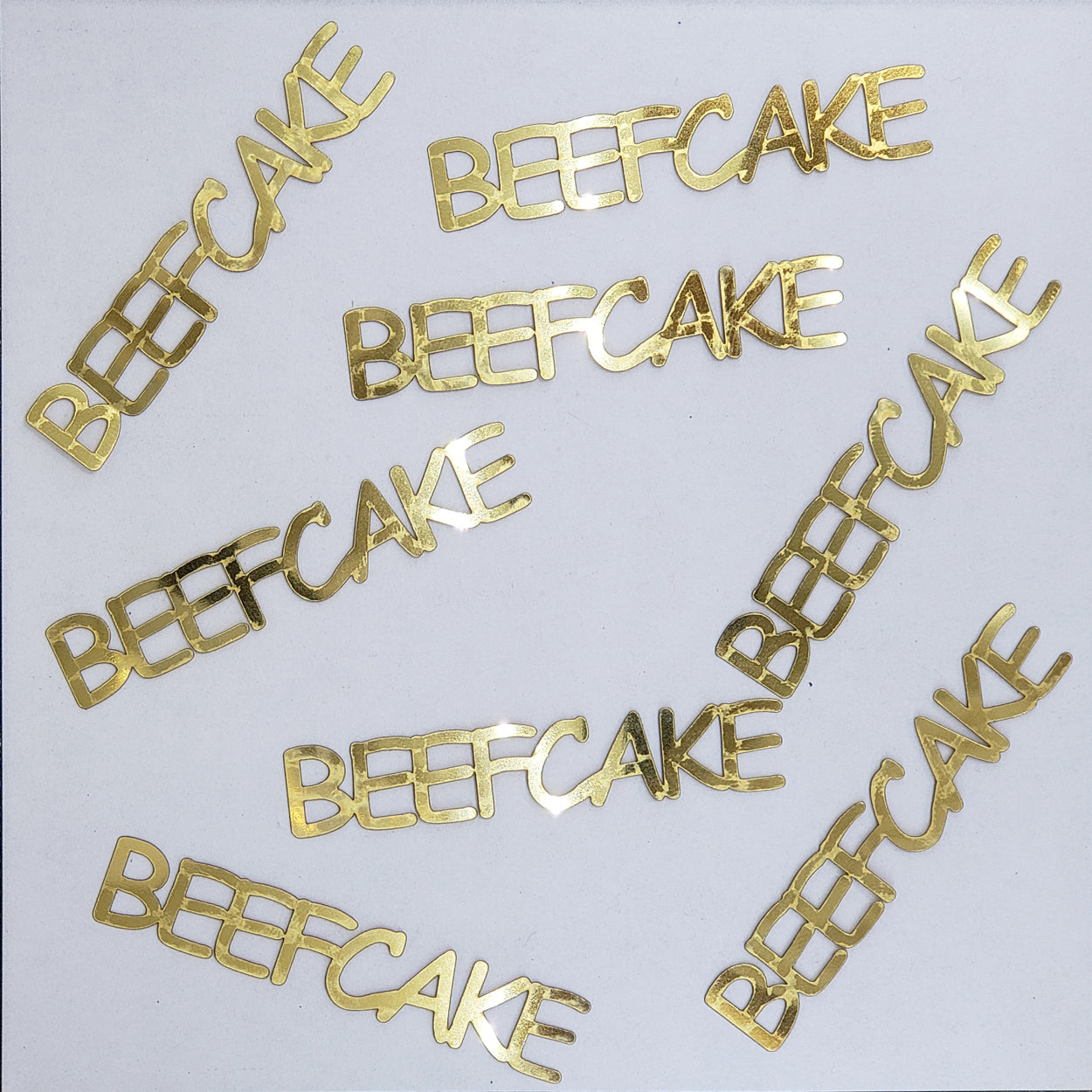 Custom-Buzz Word - BEEFCAKE Gold