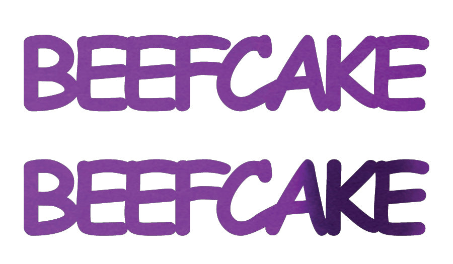 Custom-Buzz Word - BEEFCAKE Purple