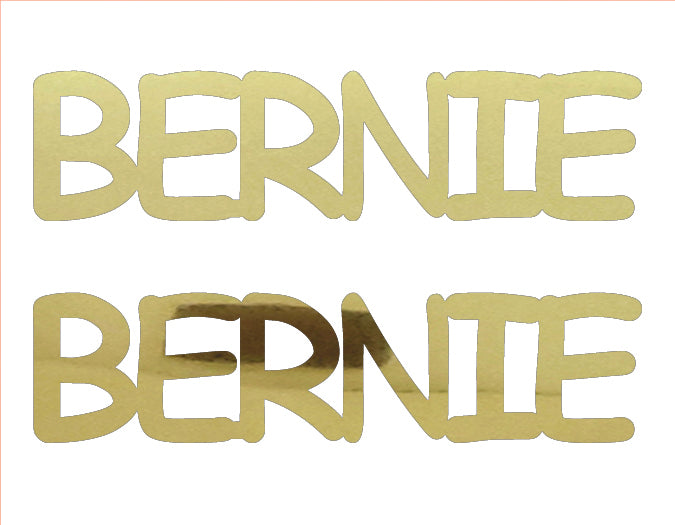 Custom-Buzz Word - BERNIE Gold