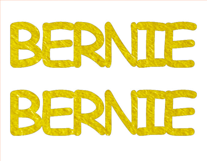 Custom-Buzz Word - BERNIE Yellow Paper