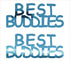 Custom-Buzz Word - BEST BUDDIES Blue Sky