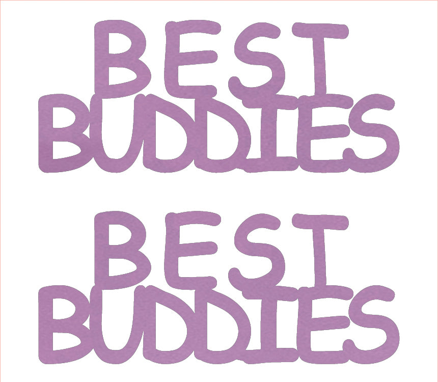 Custom-Buzz Word - BEST BUDDIES Pink