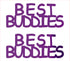 Custom-Buzz Word - BEST BUDDIES Purple