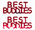 Custom-Buzz Word - BEST BUDDIES Red