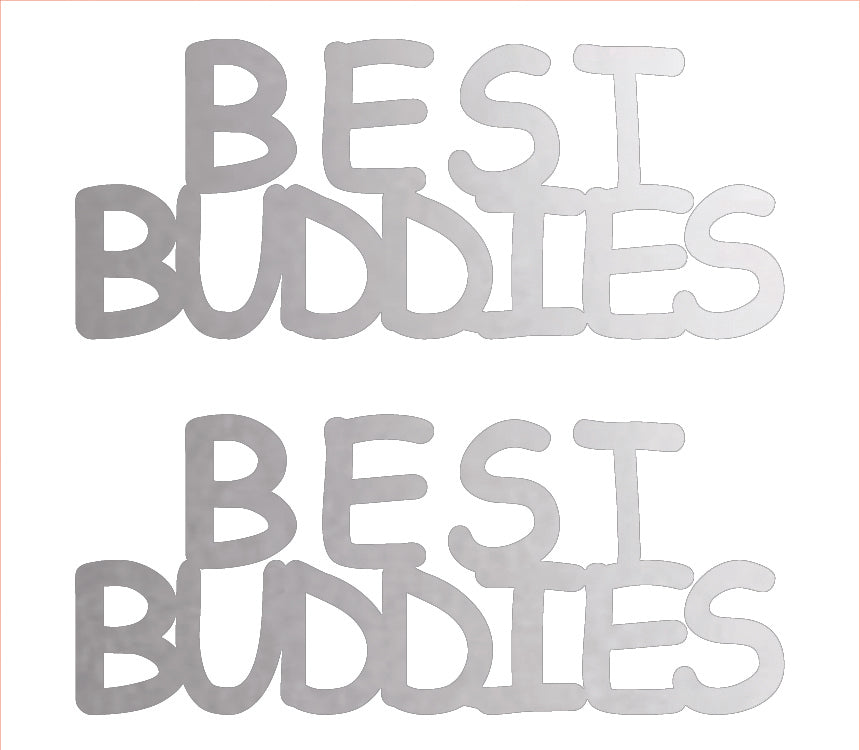 Custom-Buzz Word - BEST BUDDIES Silver