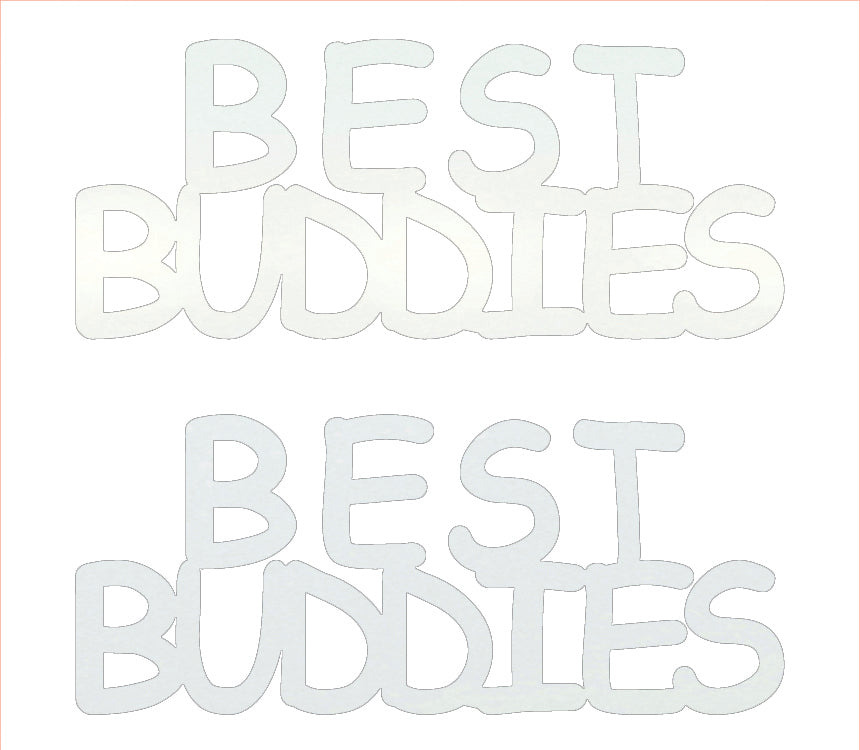 Custom-Buzz Word - BEST BUDDIES White