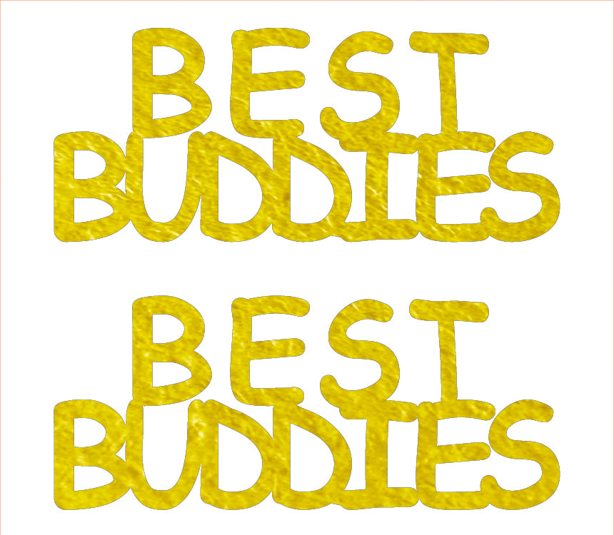 Custom-Buzz Word - BEST BUDDIES Yellow Paper